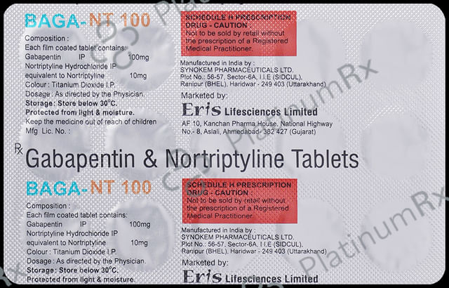 Baga NT 100 100/10mg Tablet 15s