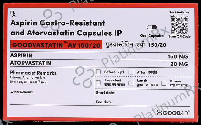 Goodvastatin AV 150/20mg Capsule 10s