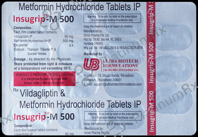 Insugrip-M 500 Tablet