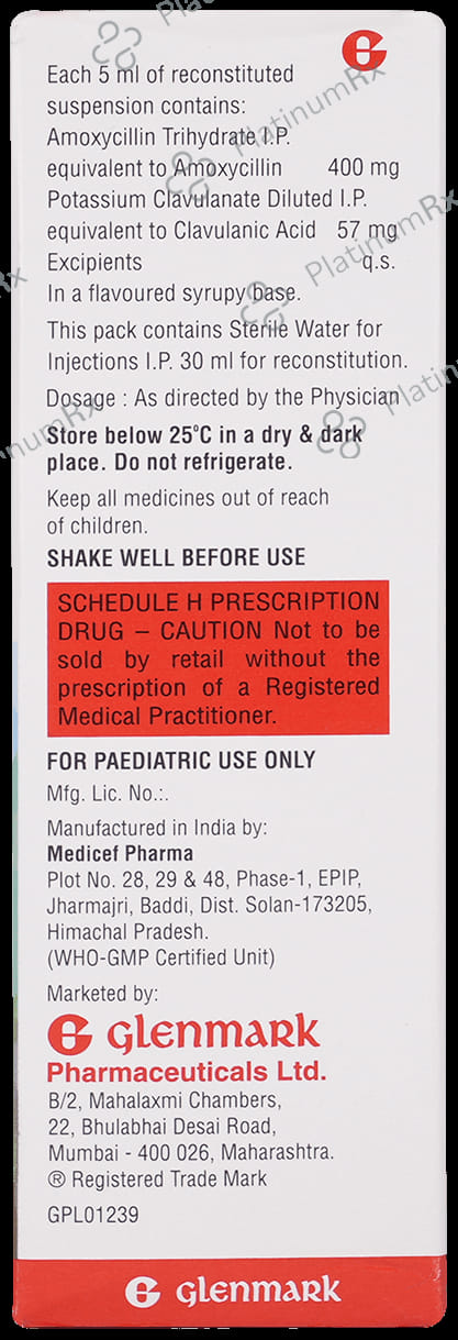 Flamox CV DDS 400/57mg Dry Syrup 30ml