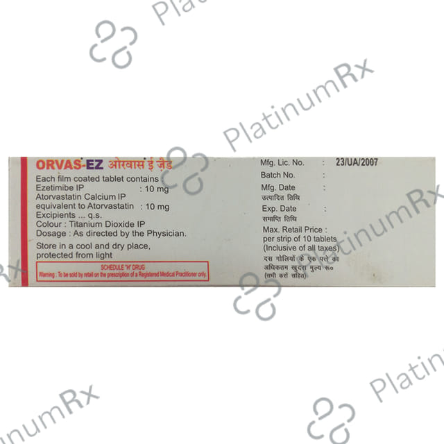 Orvas EZ 10/10mg Tablet 10s