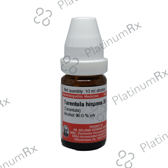 Dr Willmar Schwabe Germany Tarentula Hispana Dilution 30