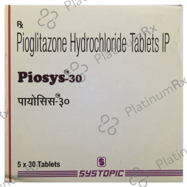 Piosys 30mg Tablet 30s