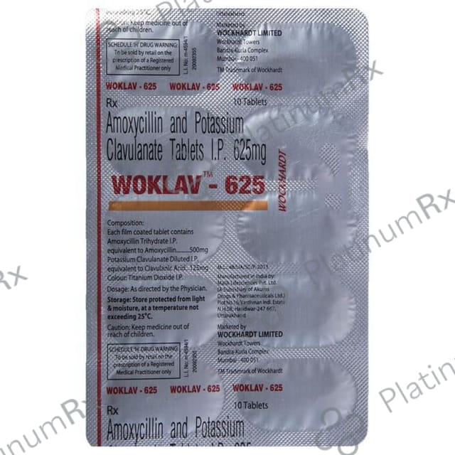 Woklav 625 Tablet