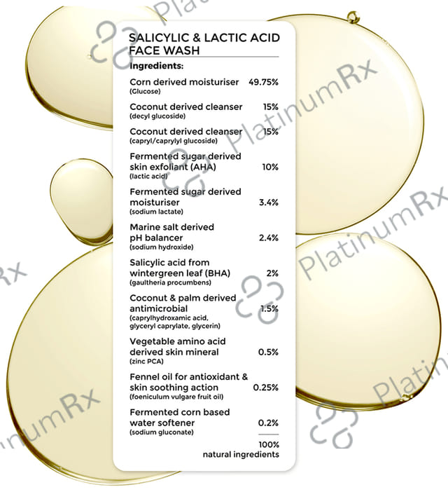 Brillare Salicylic & Lactic Acid Face Wash