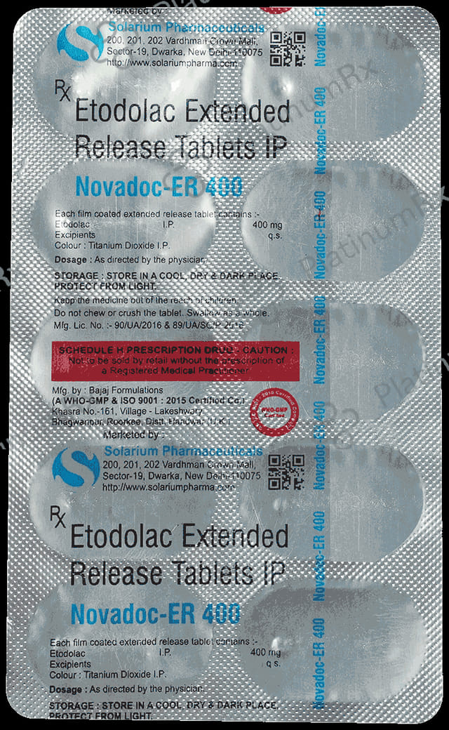 Novadoc 400mg Tablet ER