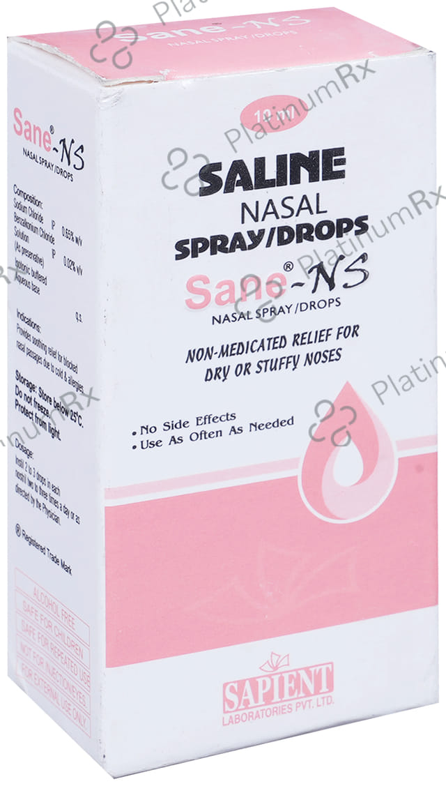 Sane NS 0.65% Nasal Spray 10ml