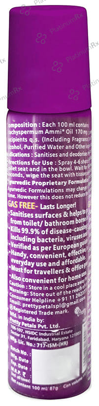 Pretty Petals Potshot Toilet Seat Sanitiser 100 ml