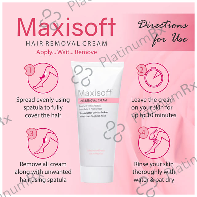 Maxisoft Hair Removal Cream (60gm Each) 4 Tubes