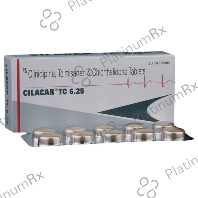 Cilacar TC 6.25/10/40mg Tablet 10s