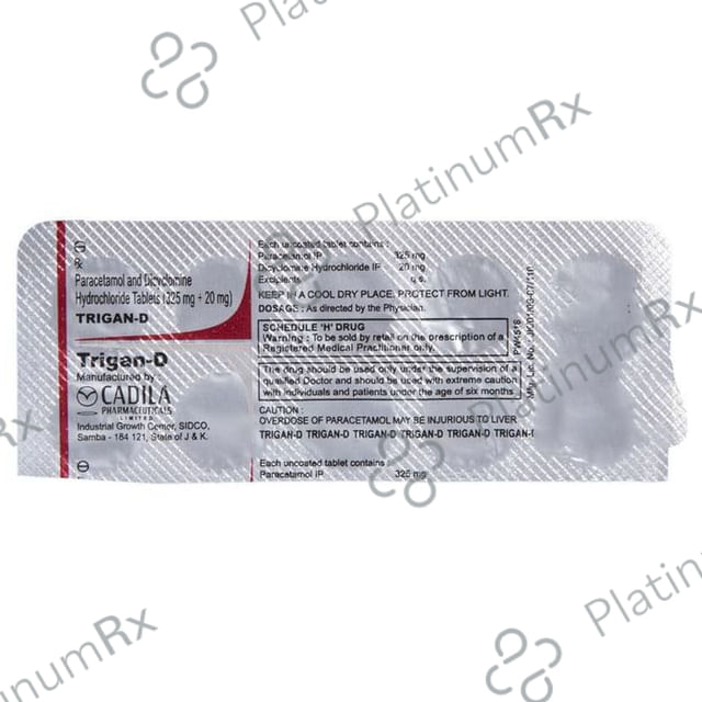 Trigan D 20/325mg Tablet 10s