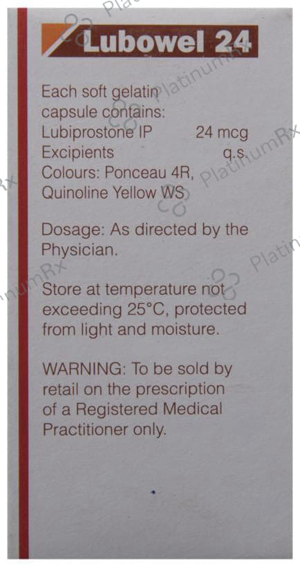 Lubowel 24mcg Capsule 15s