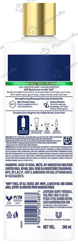 Dove Hair Fall Rescue Shampoo 340 ml