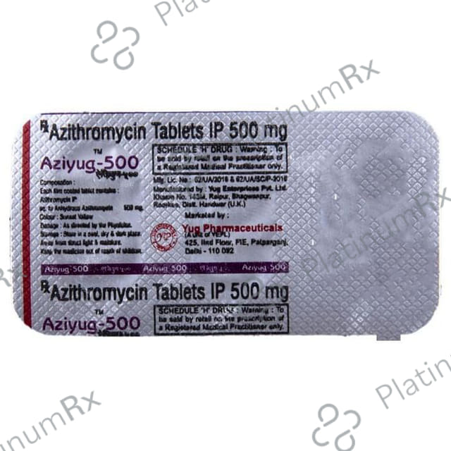 Aziyug 500mg Tablet 3s