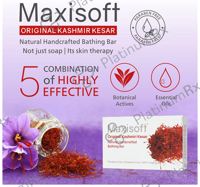 Maxisoft Original Kashmiri Kesar Bathing Bar (75gm Each) 1 units