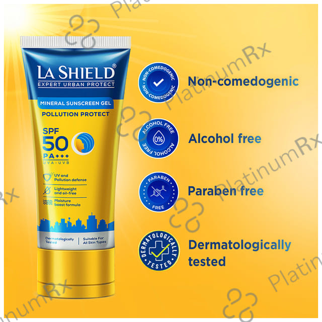 La Shield Expert Urban Protect Mineral Sunscreen SPF 50 PA+++ Gel 50gm