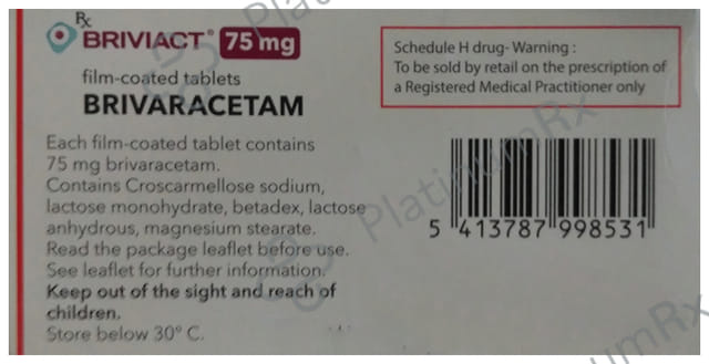 Briviact 75mg Tablet