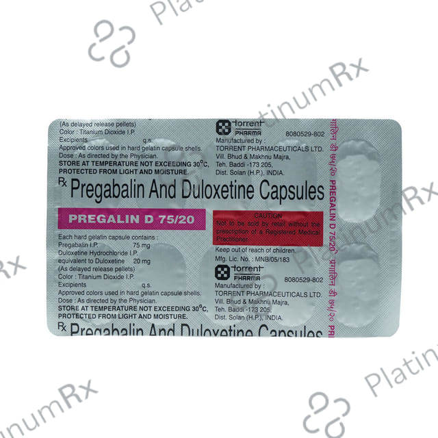 Pregalin DM 75/20mg Capsule 10s