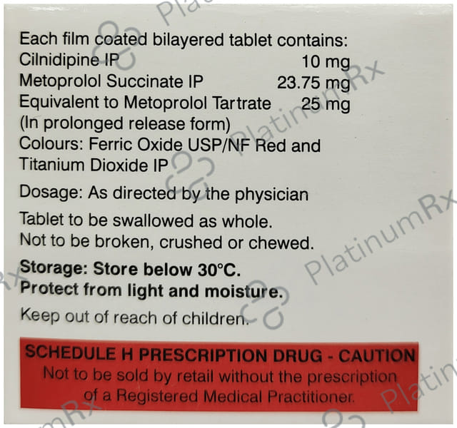 Dilnip M 10/25mg Tablet PR 10s