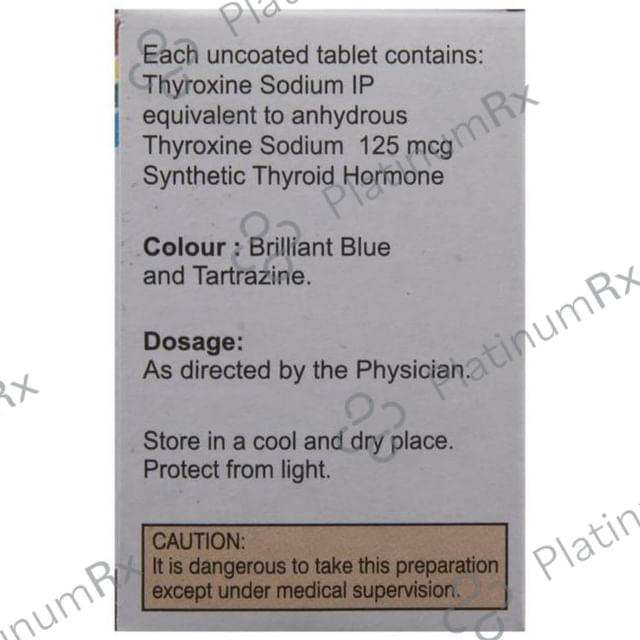 Thyrox 125 Tablet 100 tablets