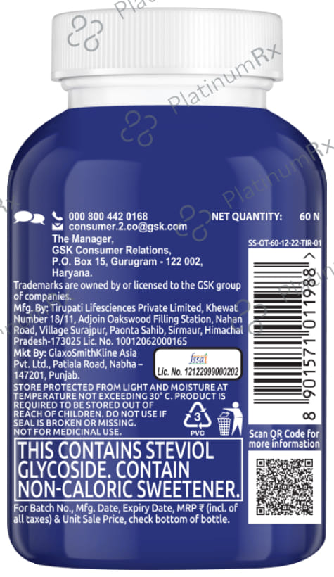 Ostocalcium Total, Vitamin D & Calcium to Support Strong Bones, Joints & Muscles (Veg) Mixed Fruit 60 Chewable Tablet