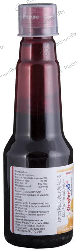 Orofer XT+ 30mg/500/500mcg Suspension 200ml