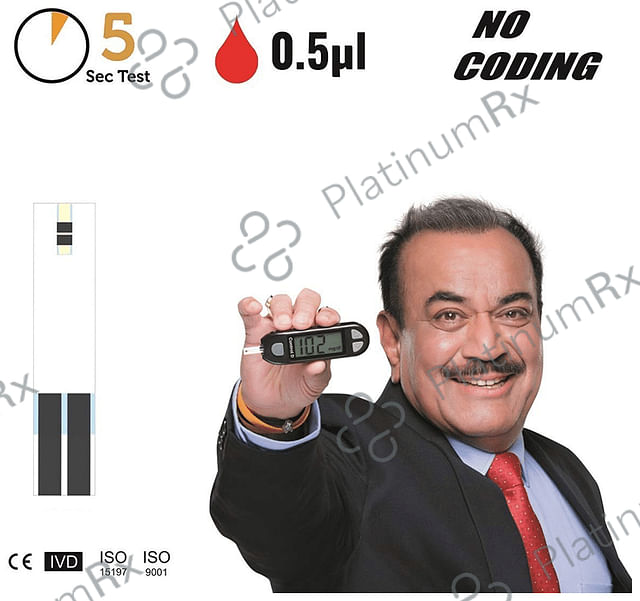 Control D Blood Glucose Test Strip (Only Strips) 50 Test