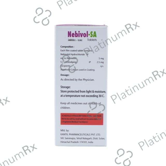 Nebivol SA 5/2.5mg Tablet 10s