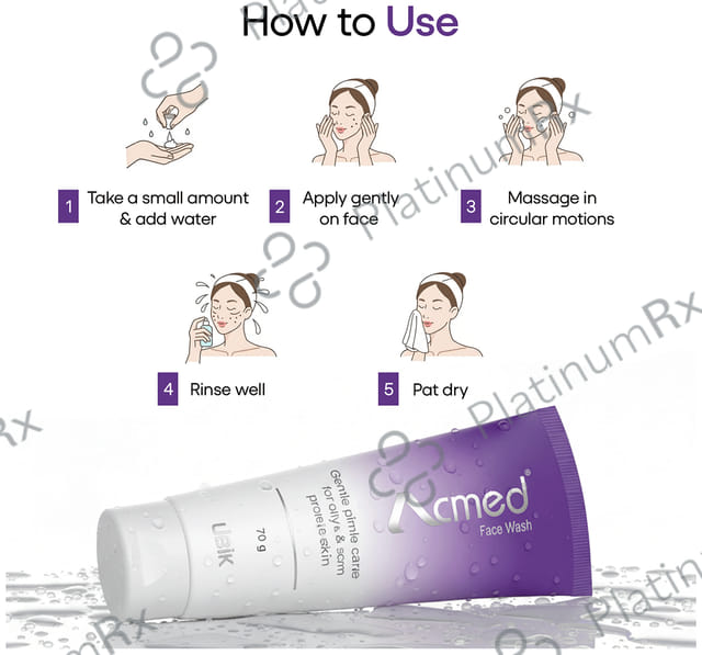 Acmed Gentle Pimple Care Face Wash 70gm