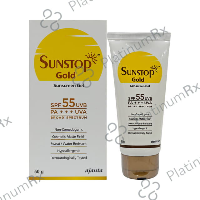 Sunstop Gold Sunscreen SPF 55 PA+++ Gel 50gm