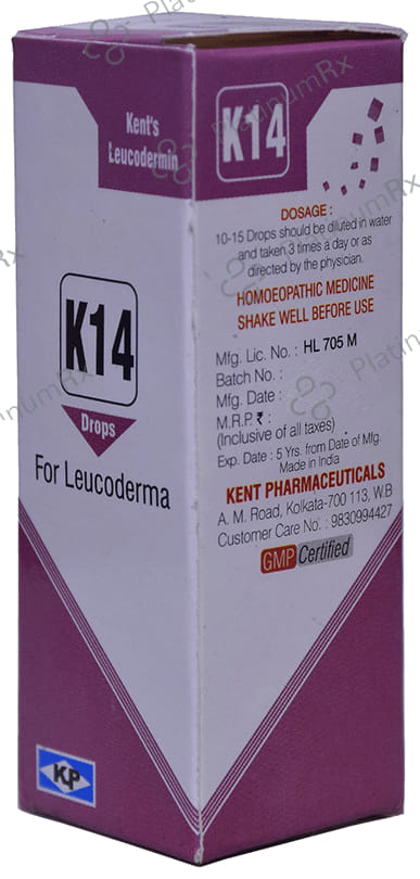 Kent's K14 Leucoderma Oral Drops