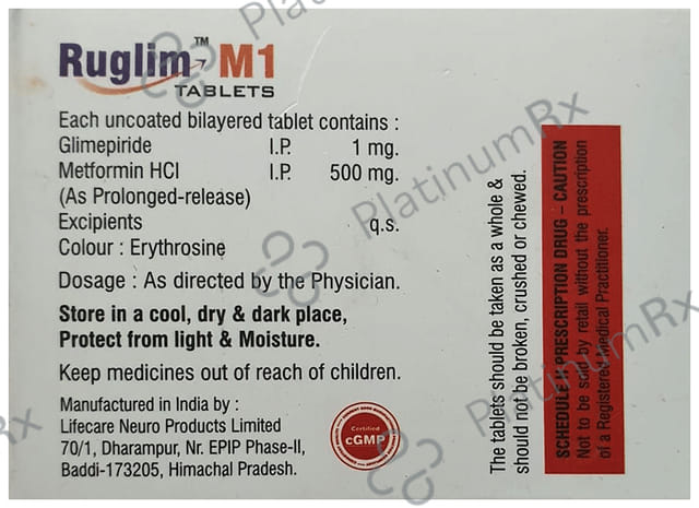 Ruglim M 1 Tablet PR