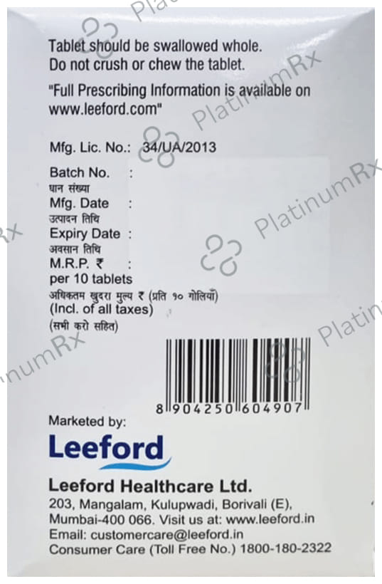 Debiliptin M 500mg/20mg Tablet SR