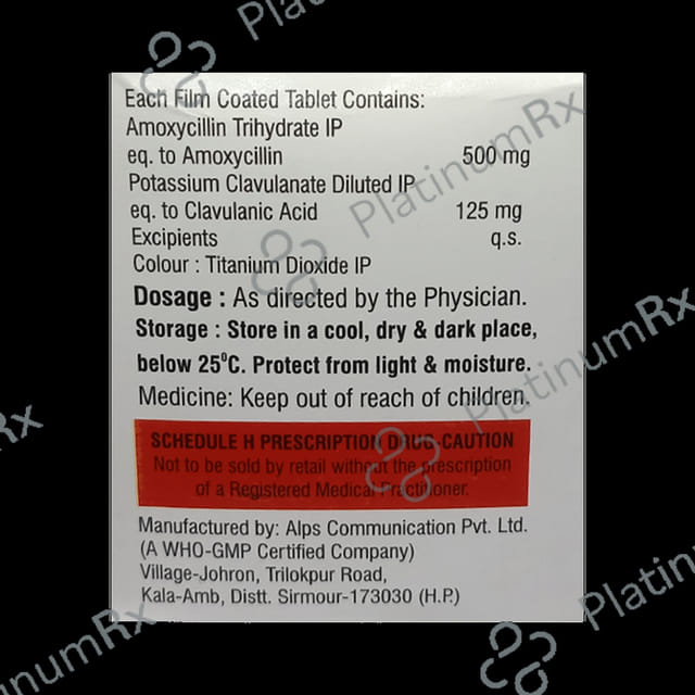 Opimox CV 500/125mg Tablet 10s