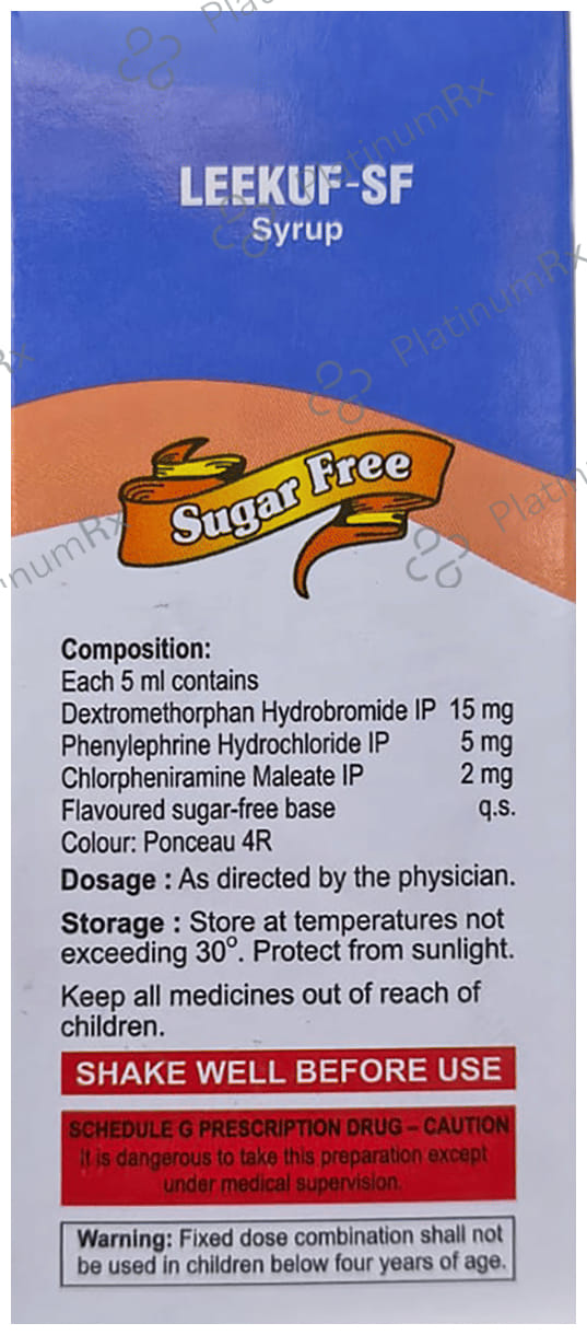 Neo Leekuf SF Syrup 100ml