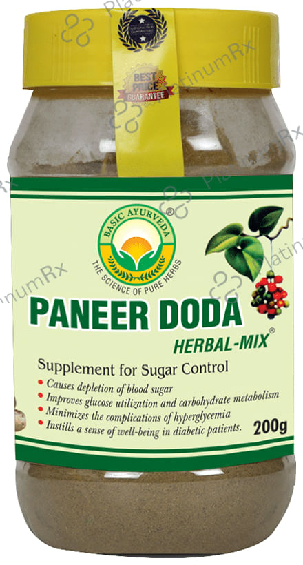 Basic Ayurveda Paneer Doda Herbal Mix Powder