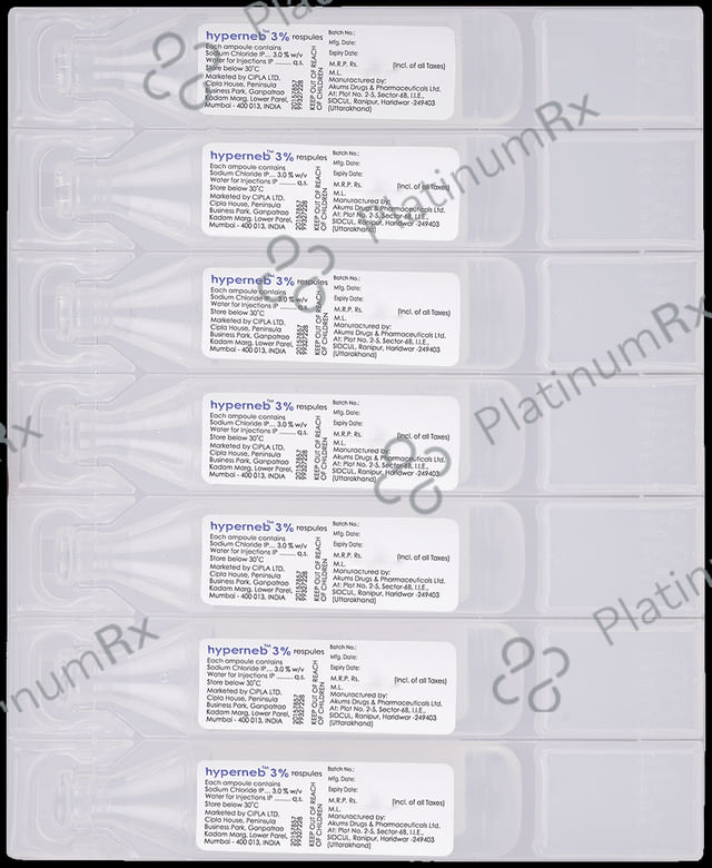 Hyperneb 3% Respules (4ml Each) 7 Respules