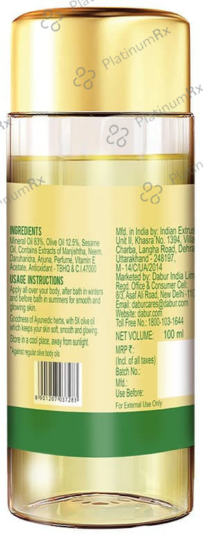 Dabur Oliv-O-Oil Herbal Body Oil 100 Oil