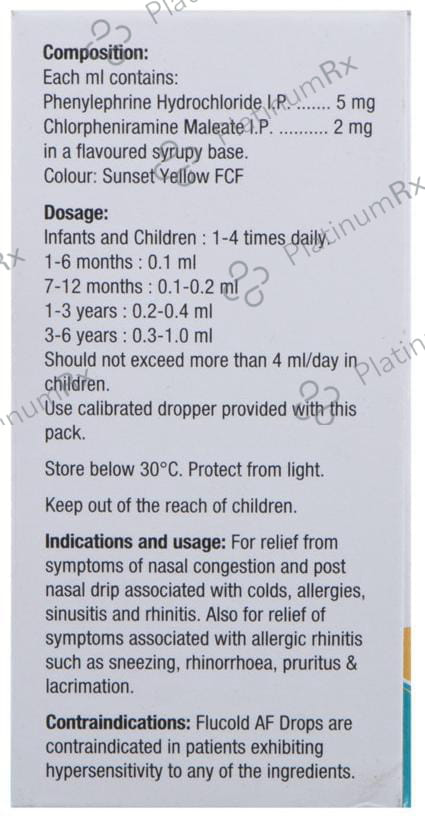 Flucold AF 2/5mg Oral Drops 15ml