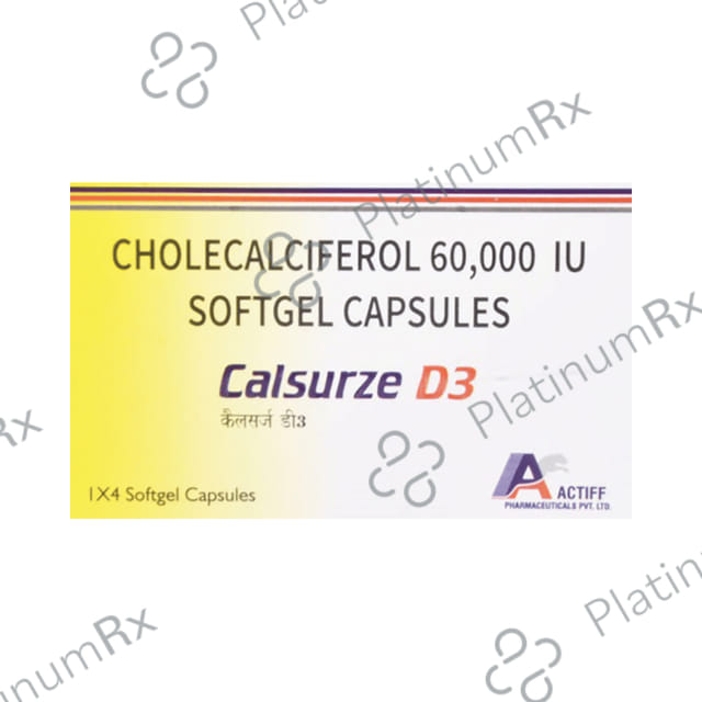 Calsurze D3 Soft Gelatin Capsule 4s
