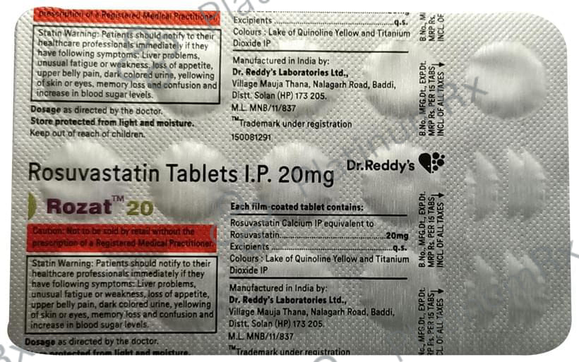 Rozat 20mg Tablet 15s