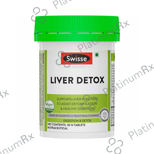 Swisse Ultiboost Liver Detox for Healthy Digestion & Liver Health - Tablet 30 tablets