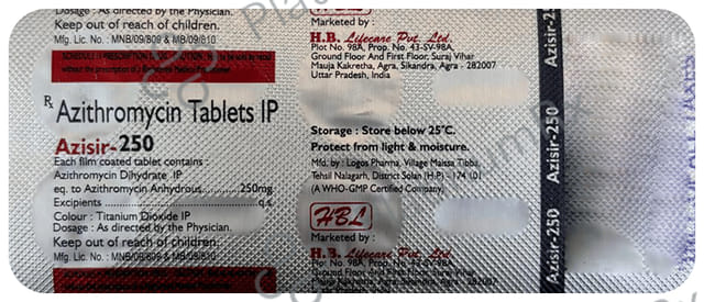 Azisir 250mg Tablet 6s