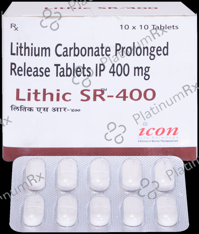 Lithic 400mg Tablet SR