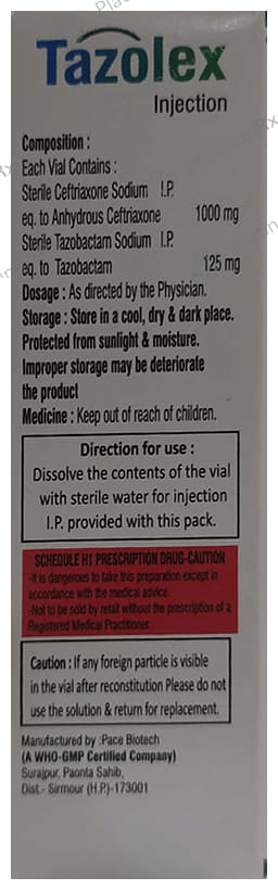 Tazolex Injection