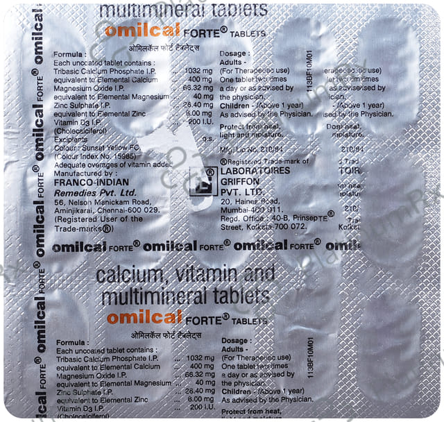 Omilcal Forte Tablet 15s