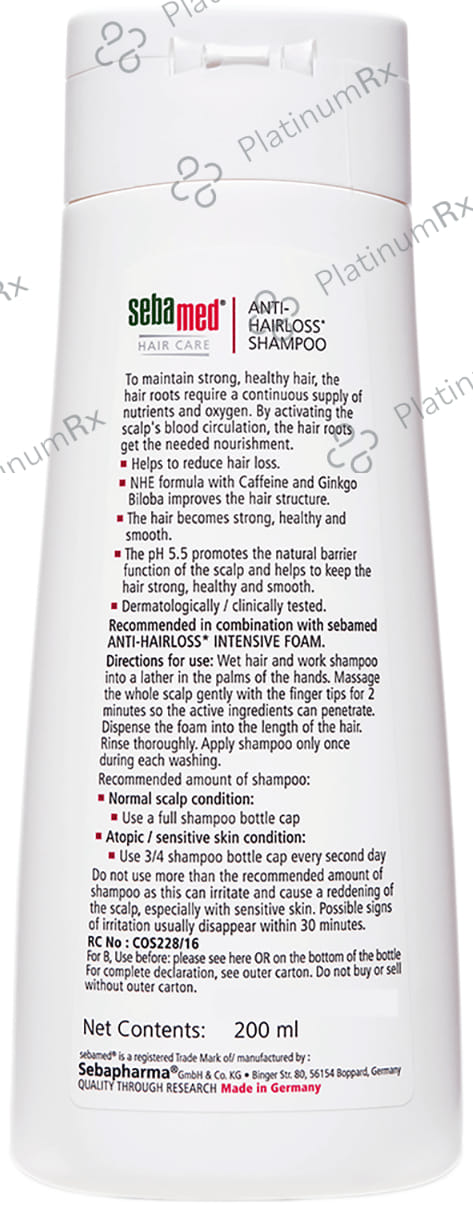 Sebamed Anti Hairloss Shampoo 200ml