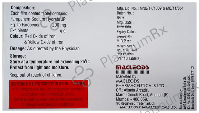 Orpenem 200mg Tablet 10s