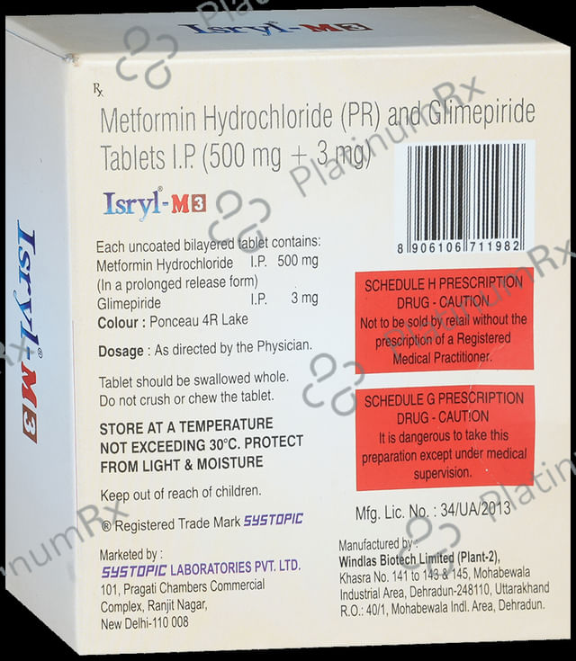 Isryl M 3/500mg Tablet PR 15s