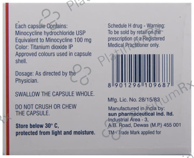 Minoz OD 100mg Capsule MR 10s